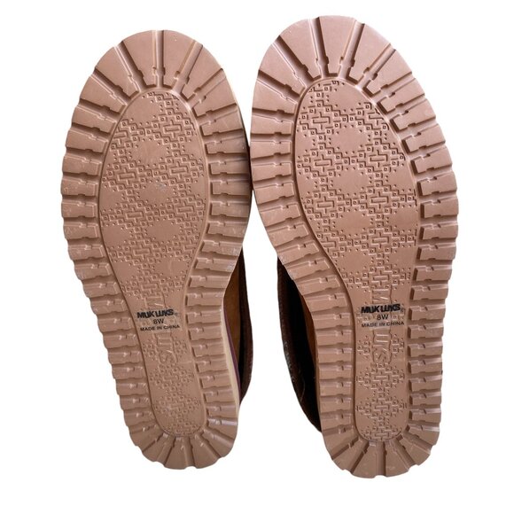 NWOT MUK LUKS Slope Nikki Boots Wear 3-Way Plaid Flannel Plush Western Boho-8W - Picture 15 of 16